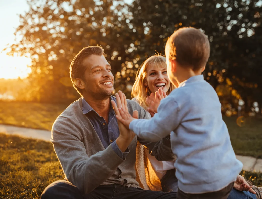 Family enjoying financial freedom and quality time made possible by smart financial planning.